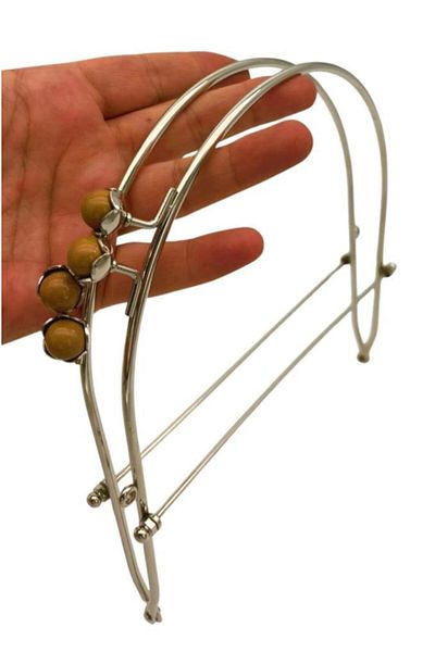 angel çanta aksesuar Angel Bag Accessory 19 cm Silver Color D Model Milk Coffee Double Ball Bag Clip, Purse Scholarship