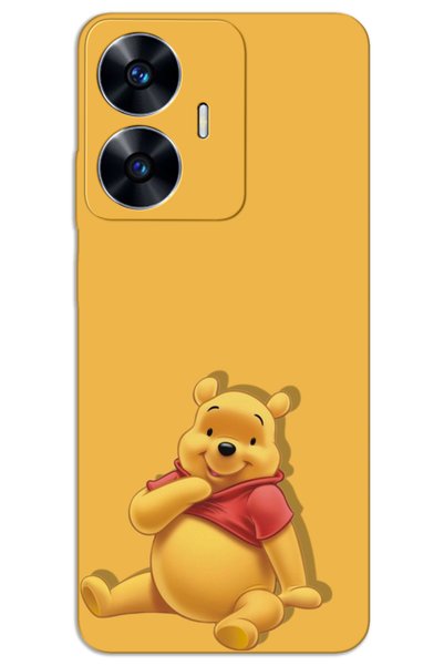 MRCİLETİSİM حافظة Realme C55 ذات غطاء خلفي مطبوع بنمط HD - ويني ذا بوه 2