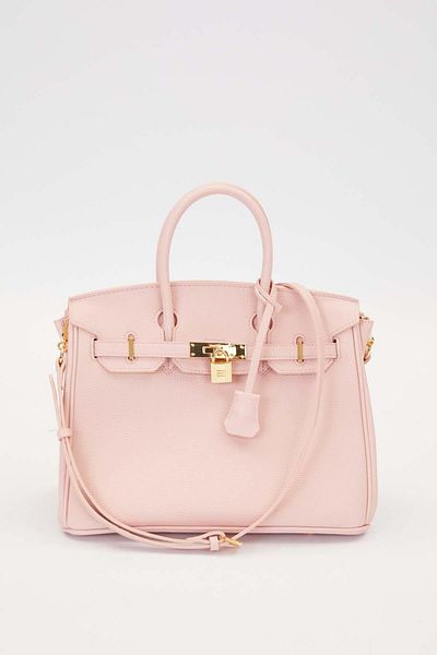 Levidor Large Handbag with Pink Accessory Detail