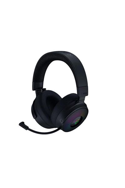 RAZER Căști de gaming Kraken V4 Pro Wireless, Bluetooth, Audio THX Spațial, Chroma RGB, Capac retractabil H