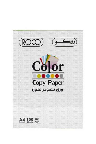 Roco Color A4 Copy Paper 80gsm – 100 Sheets