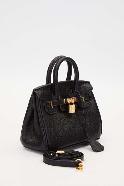 Levidor Square Handbag with Black Accessory Detail