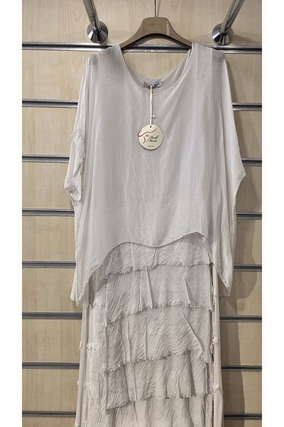 Park Moda Italian Layered Silk Dress