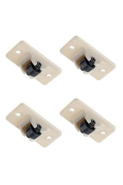 SOHO Set de 4 glisoare din plastic pentru mobilă - Albe