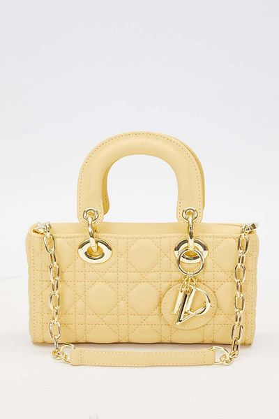 Levidor Yellow Chain Strap Accessory Handbag