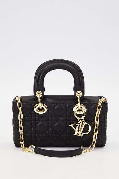Levidor Black Chain Strap Accessory Handbag