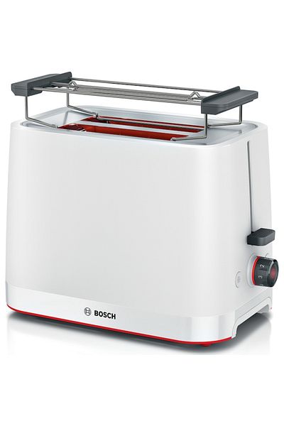 Bosch Compact toaster TAT3M121, defrost and heat settings, bun warming support, high lift, automatic