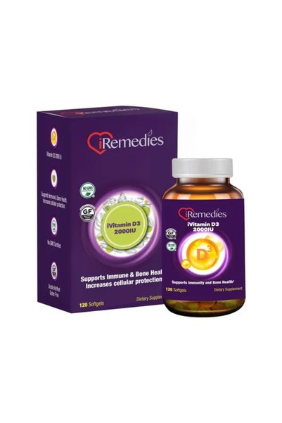 iremedies iVitamin D3 – 2000 IU – 120 Softgels