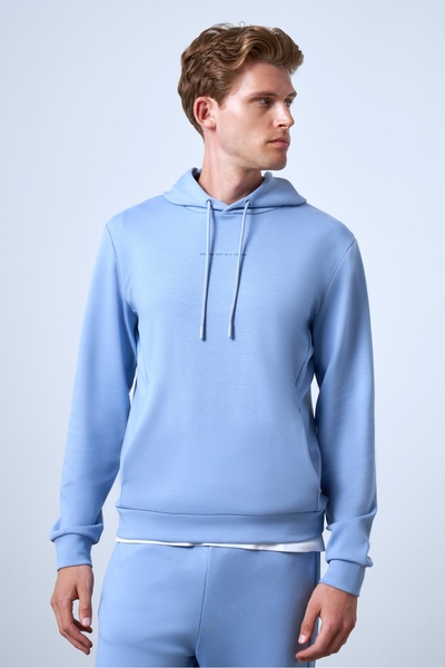 SPORTEMPT هودي رجالي مطبوع يبرز في الحشد - أزرق