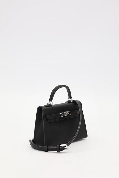 Levidor Black Rotate Lock Handbag