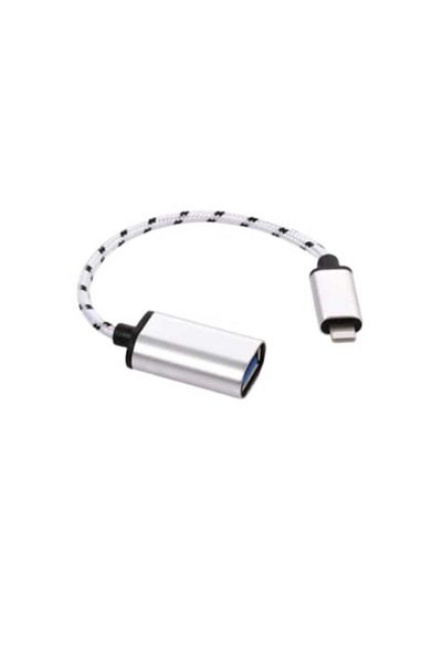 SOHO Bidirectional OTG Adapter with USB 3.0 to Lightning Connector, 15 cm, White