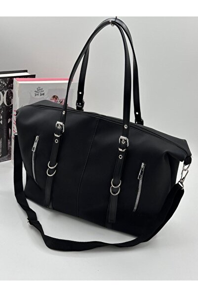 H&D COLLECTİON Stylishly Designed Large Volume Long Strap Women's Shoulder Bag 45/25 cm