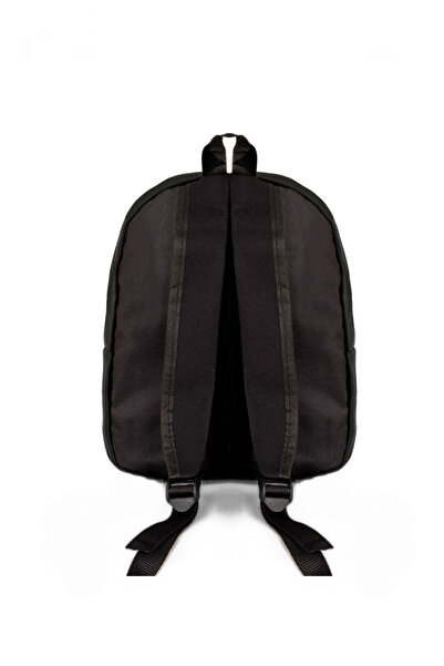 PowerSpeed Unisex Black Front Zipper Two Compartment Backpack