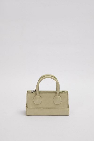 Levidor Light Green Adjustable Lock Detailed Handbag