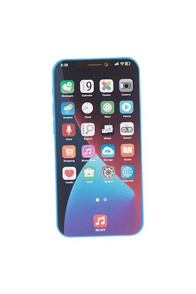 OEM Toy Mobile Phone, Blue Model, Sound and Light, Plastic, Batteries Included, 3+ Years