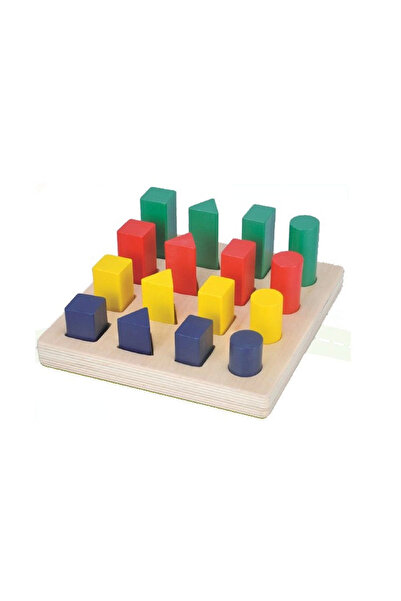 lowell home 1191-CS Chiva, Wooden Geometric Shapes from Large to Small