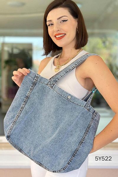 İnce Topuk Denim Bag 5Y522
