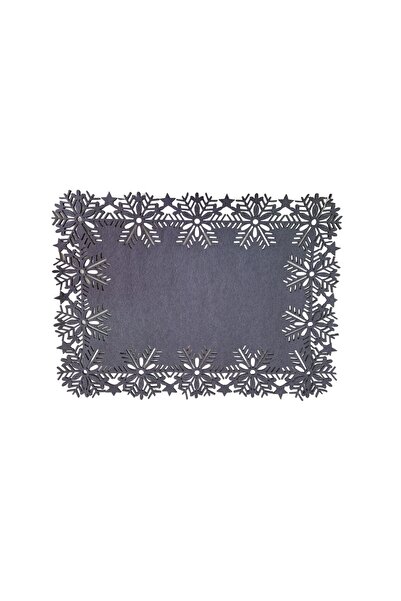 Bibilel Set decorative napkins with Christmas motif, 40x30cm, Gray, MAX-BBL8034
