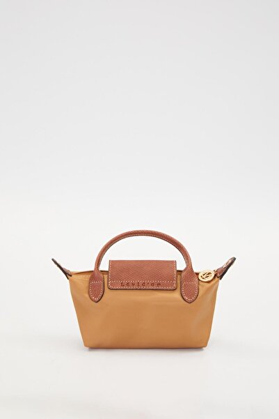 Levidor Geantă de mână cu detaliu de husă din piele aurie