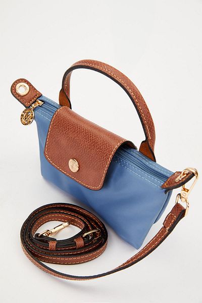 Levidor Blue Leather Cover Detailed Handbag