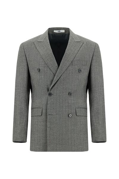 Kiğılı Regular Fit Striped Double Breasted Suit