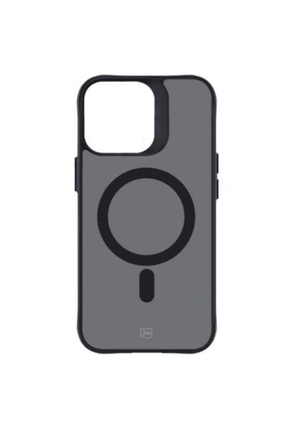 3MK Carcasă MagSafe pentru Apple iPhone 16 Pro Max, 3MK, fumurie MagCase, neagră