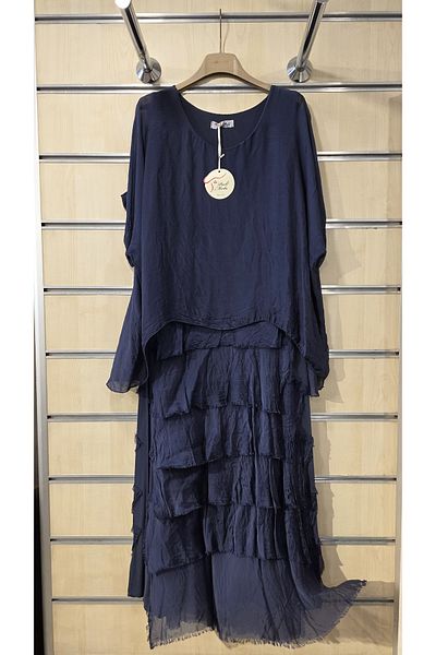 Park Moda Italian Layered Silk Dress
