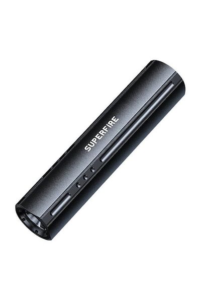 SUPERFIRE LED Metal Multifunctional Flashlight 300 lm, S32, Black