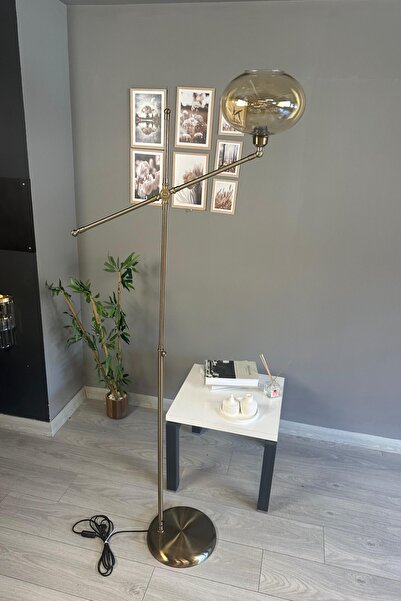 Bamyum Solvia Cam Bal Rengi Makas Gövde Lambader Modern Oturma Odası