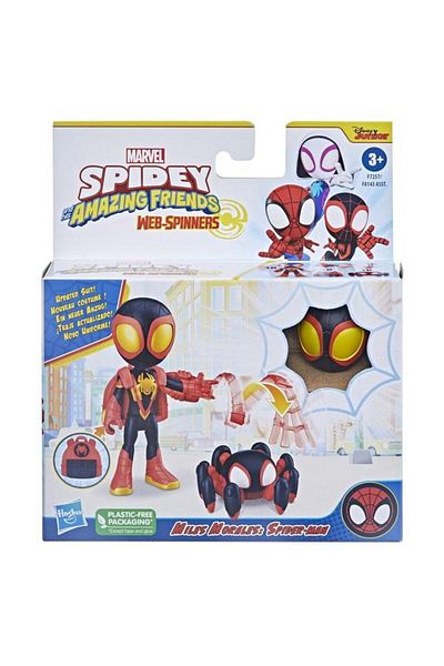 Marvel Set de joaca Spidey and his Amazing Friends - Web-Spinners, Figurina si accesorii, Miles Mora