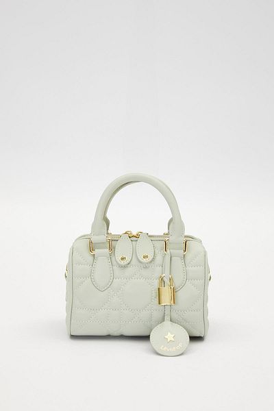 Levidor Green Lock Accessory Detailed Handbag