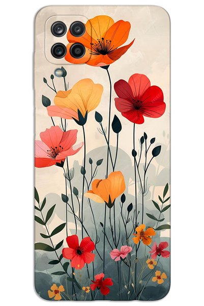 MRCİLETİSİM Samsung Galaxy A22 / M22 / M32 Case Hd Pattern Printed Back Cover...