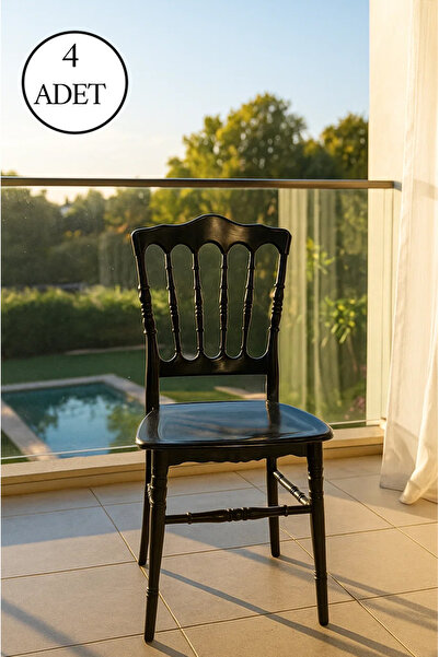 SANDALİE 4 Adet Serena Mutfak Sandalyesi, Yemek, Bahçe, Kafe, Modern Sandalye