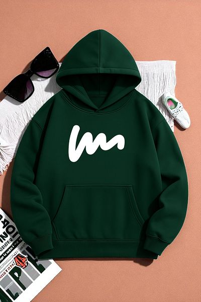 uyguntarz Unisex W Printed Oversize Sweatshirt