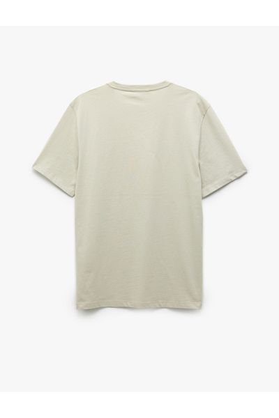 Koton Short Sleeve Crew Neck Regular Fit Cotton Printed T-Shirt