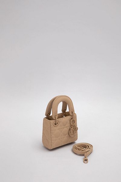 Levidor Brown Mini Size Handbag with Accessory Detail