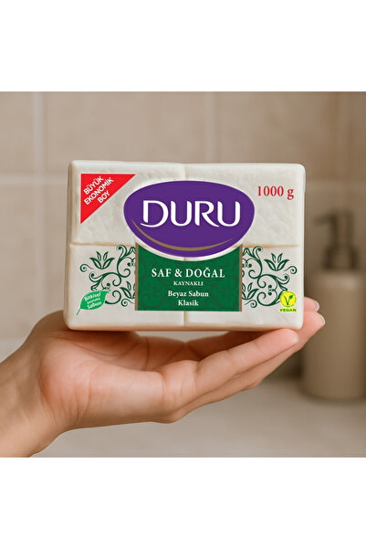 Duru Saf ve Doğal Klasik Kalıp Sabun 4x250g (1000g)