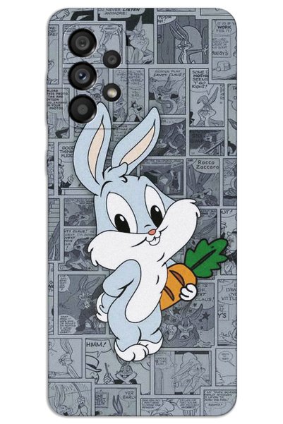 MRCİLETİSİM Samsung Galaxy A32 Case Hd Pattern Printed Back Cover - Bugsbunny 1