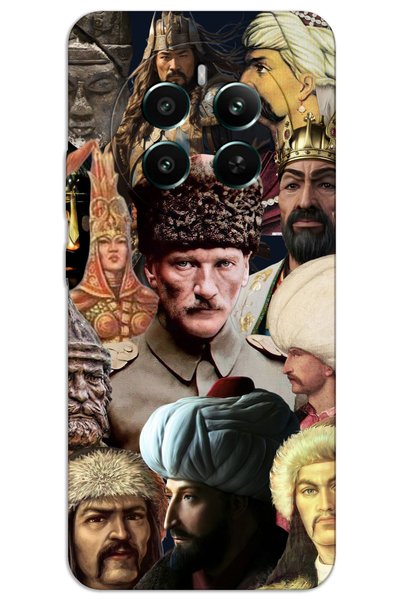 MRCİLETİSİM Realme 12 Plus Case Hd Pattern Printed Back Cover - Big Turks