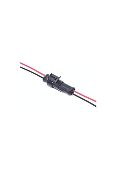 SOHO Auto Connectors 2 Wire Waterproof, 2 Pin, Black