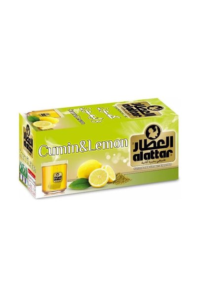 AL Attar Cumin & Lemon Herbal Tea – 60 Bags (3 Packs of 20)