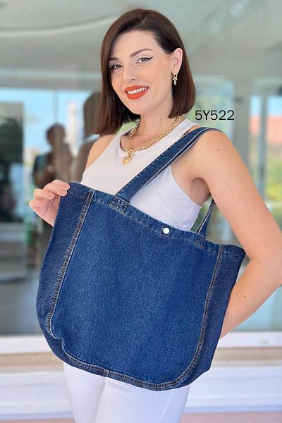 İnce Topuk Denim Bag 5Y522