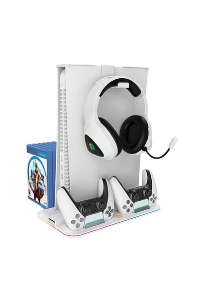 CANYON Stand de racire multifunctional CS-PS5, Iluminare de fundal RGB, compatibil PlayStation 5, fu