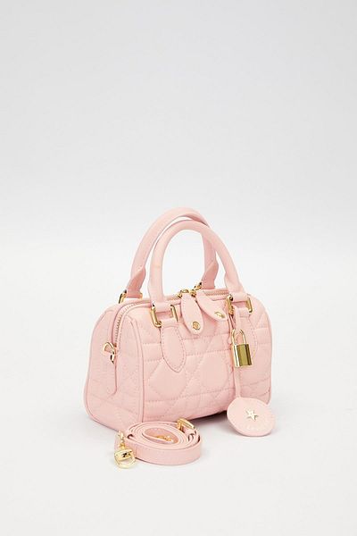 Levidor Pink Lock Accessory Detailed Handbag
