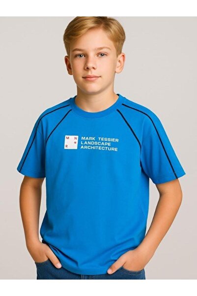 Zekids Tricou cu design supradimensionat scris pentru copii