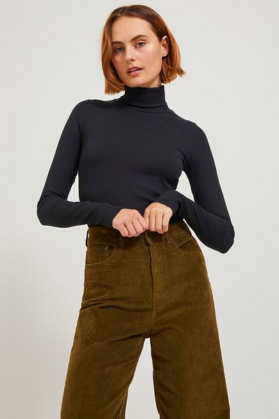 Jack & Jones Women's Turtleneck T-Shirt - Fan