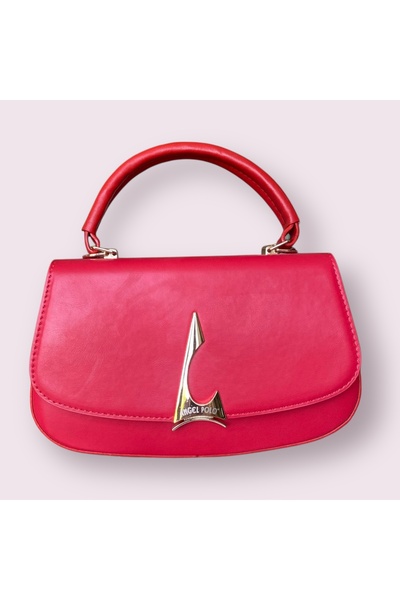 Angel Polo Gold Detailed Hand and Shoulder Bag Four Seasons