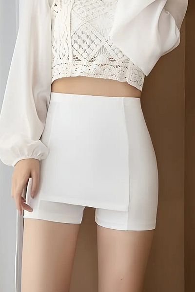 Trade Bazaar Seamless Anti-Skid Safety Shorts – Double Layer, Convex Design, Frosted Silky Texture, Summer Thin Shorts