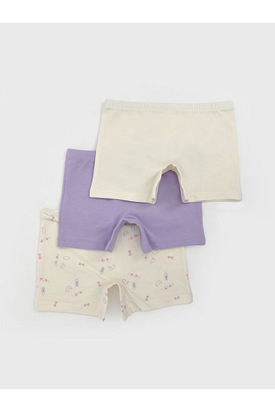LC Waikiki Printed Girl's Boxer Set of 3