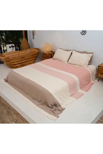 Rikka Home 100% Cotton Oversized Muslin Summer Blanket 225X240 Soft, Lightweight, Breathable, Double Sided